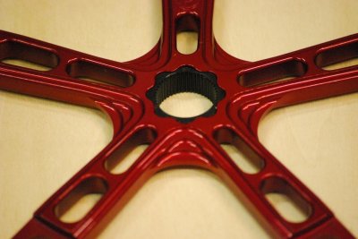 画像1: PROFILE SPLINE DRIVE SPIDER 144mm BCD (RED)